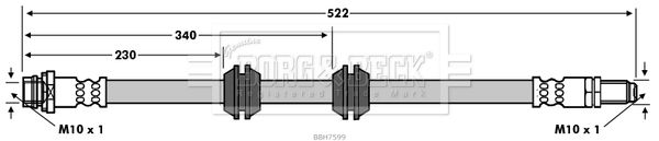 BORG & BECK stabdžių žarnelė BBH7599